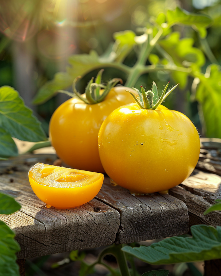 Sementes de tomate amarelo Golden Boy F1 Hybrid (Solanum lycopersicum) – hortaliça