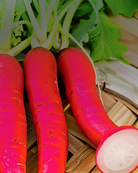 Semillas de rábano Candela Di Fuoco (Raphanus sativus), variedad de hortaliza