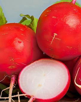 Graines de radis Burro Gigante Raphanus Sativus variété précoce rond rouge
