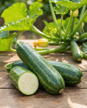 Żżukini Zucchino Striato D'italia (Cucurbita pepo) – żrieragħ annwali minn SeedsChoice