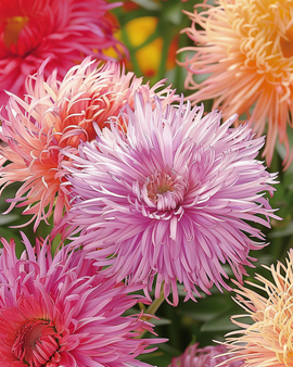 Semillas de Aster Unicum Mixed Callistephus Chinensis Anual