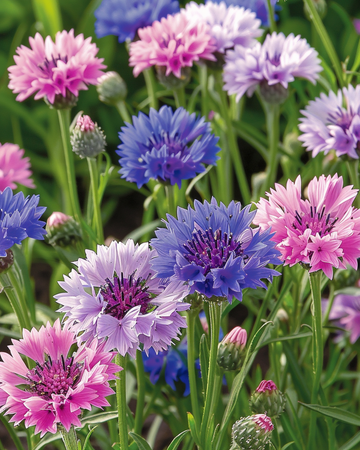 Kornblomst Polka Dot Mix frø (Centaurea cyanus) – ettårig blomst