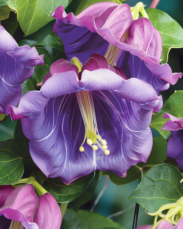 Graines de cobée grimpante violette (Cobaea scandens) – plante grimpante annuelle