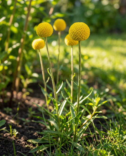 Drumstick (Craspedia globosa) – graines de fleurs annuelles de SeedsChoice