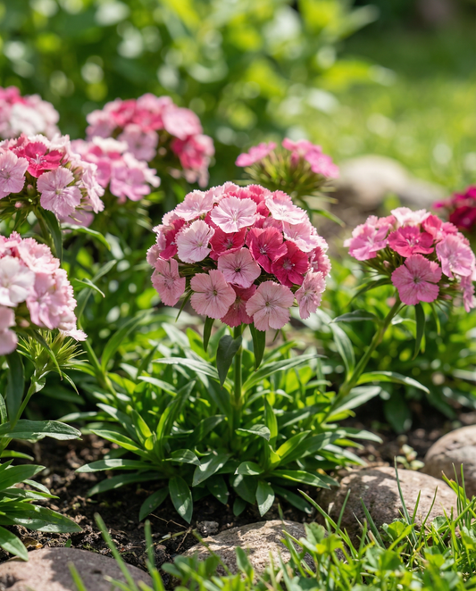 Goździk brodaty Wee Willie Mixed (Dianthus barbatus) – nasiona jednorocznej mieszanki od SeedsChoice