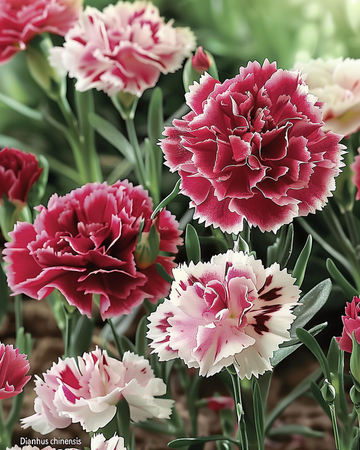 Semillas Indian Pinks Double Mix (Dianthus chinensis) – flor anual