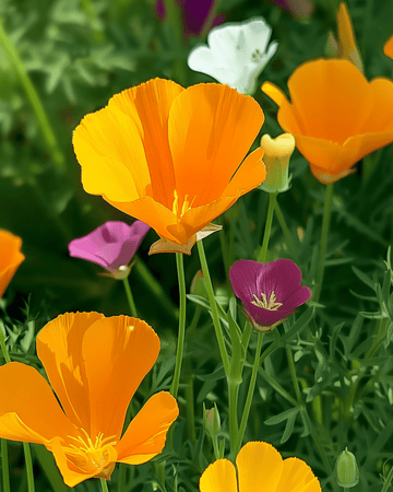 Eschscholtzia Single Mixed frø (Eschscholzia californica) – etårig blomst