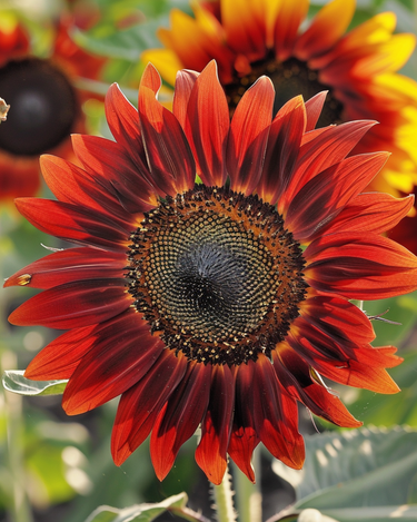 Sonnenblume Evening Sun Rot-Gelb Samen (Helianthus annuus) – einjährige Blume
