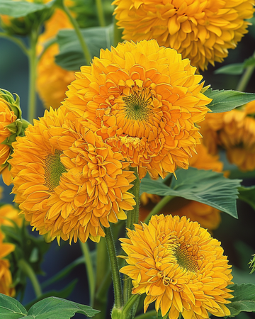 Sunflower Sungold Double Flowered Tall seeds (Helianthus annuus) – annual flower