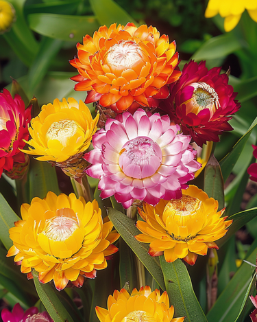 Evighedsblomst Monstrosum frø (Helichrysum bracteatum) – etårig blomst