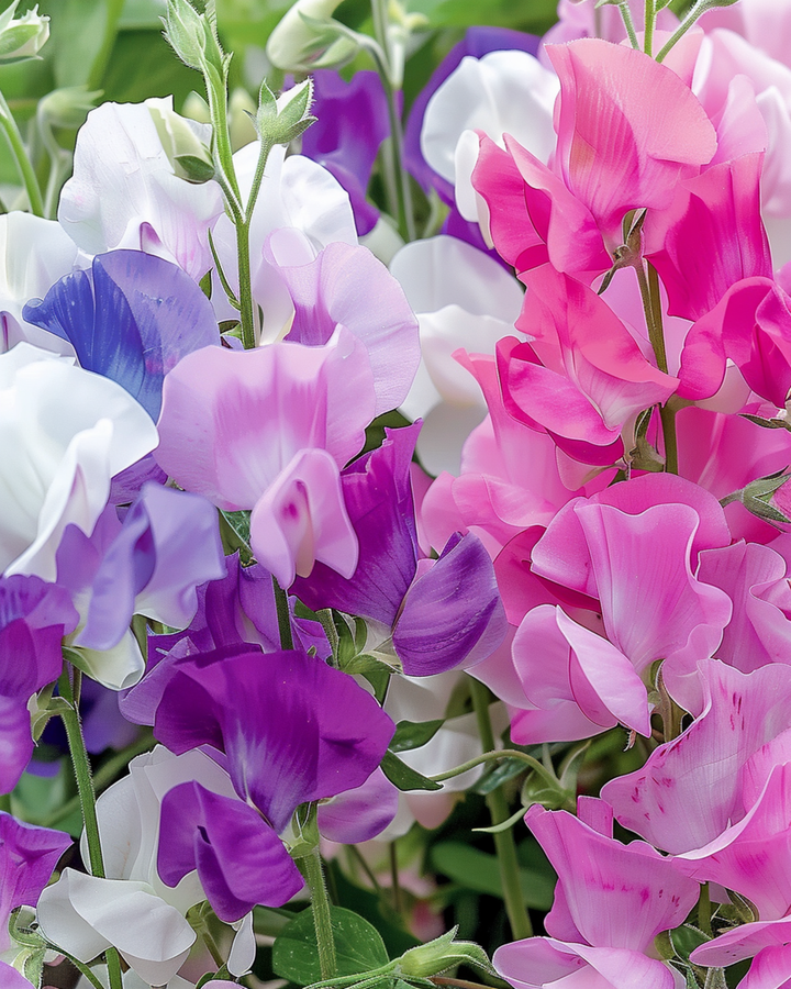 Graines de pois de senteur Bijou Mixed (Lathyrus odoratus) – fleur annuelle