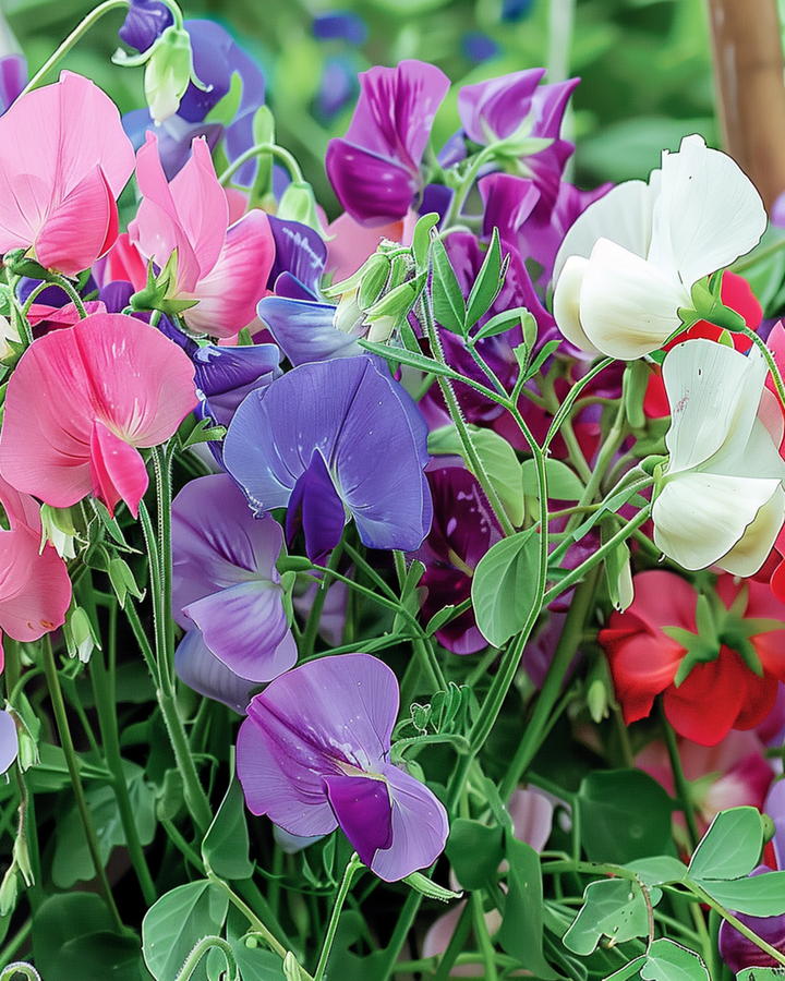Graines de Sweet Pea Royal Family Mixed Climbing (Lathyrus odoratus) – grimpante annuelle