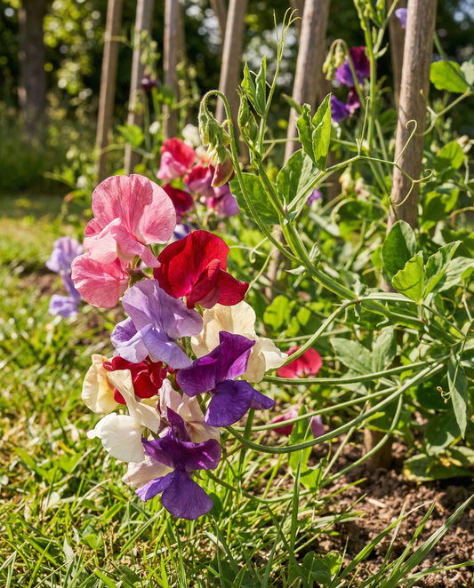 Sweet Pea Royal Family Mixed Climbing (Lathyrus odoratus) – graines de plante grimpante annuelle de SeedsChoice