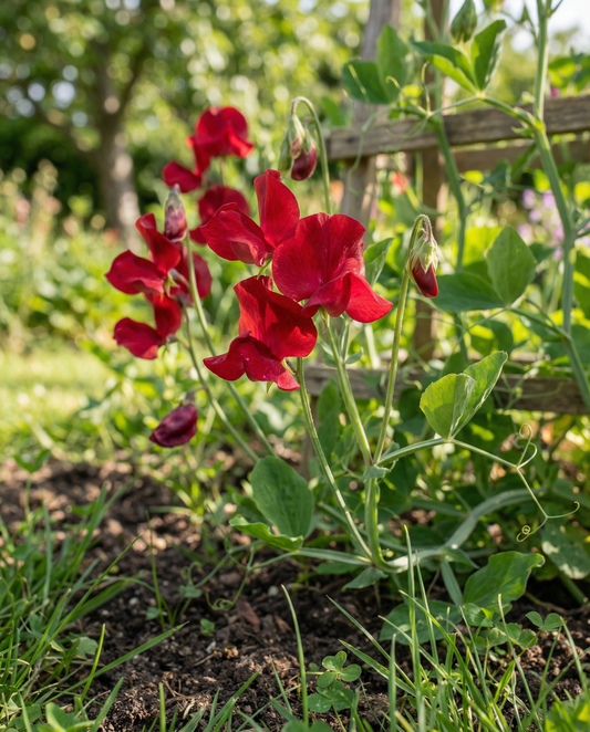Sweet Pea Royal Family Red (Lathyrus odoratus) – graines de fleurs annuelles de SeedsChoice