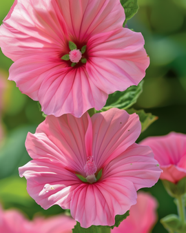 Katostfrø Lavatera Trimestris rose rød etårig