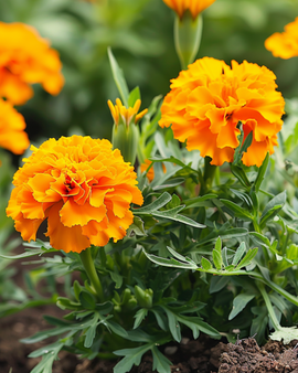 Semillas de clavelón francés Petite Orange Tagetes patula anual