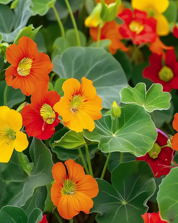 Graines de Capucine Mixed Single (Tropaeolum majus) – fleur annuelle