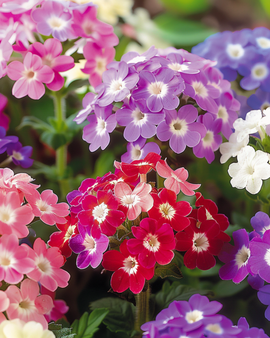 Żrieragħ tal-Verbena Verbena Hybrida Taħlita Annwali ta' Varjetajiet ta' Fjuri