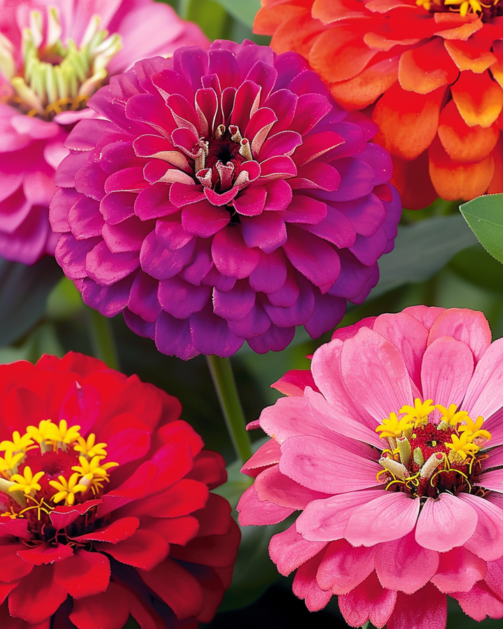 Dahlia Flowered frø (Zinnia elegans) – etårig blomst