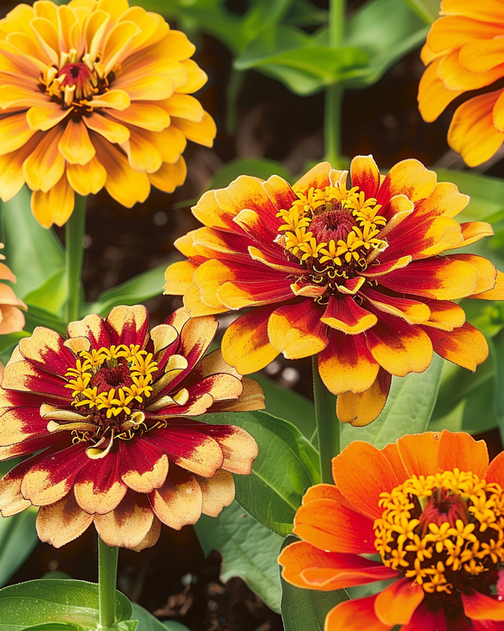 Persian Carpet-frön (Zinnia haageana) – ettåriga