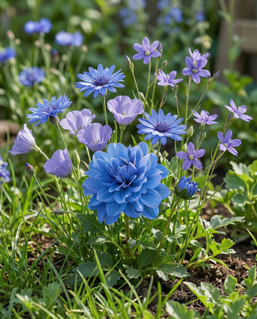 Blue Summer Mix Shades – annual flower seeds from SeedsChoice