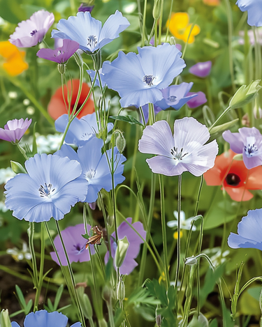 Vildblomstermix 10 g frø (Linum usitatissimum) – etårig blomst