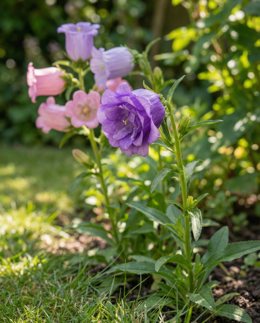 Canterbury Bells Mixed (Campanula medium) – frø til toårig blomsterblanding fra SeedsChoice