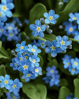 Forglemmigejfrø Blue Ball Myosotis Alpestris toårig