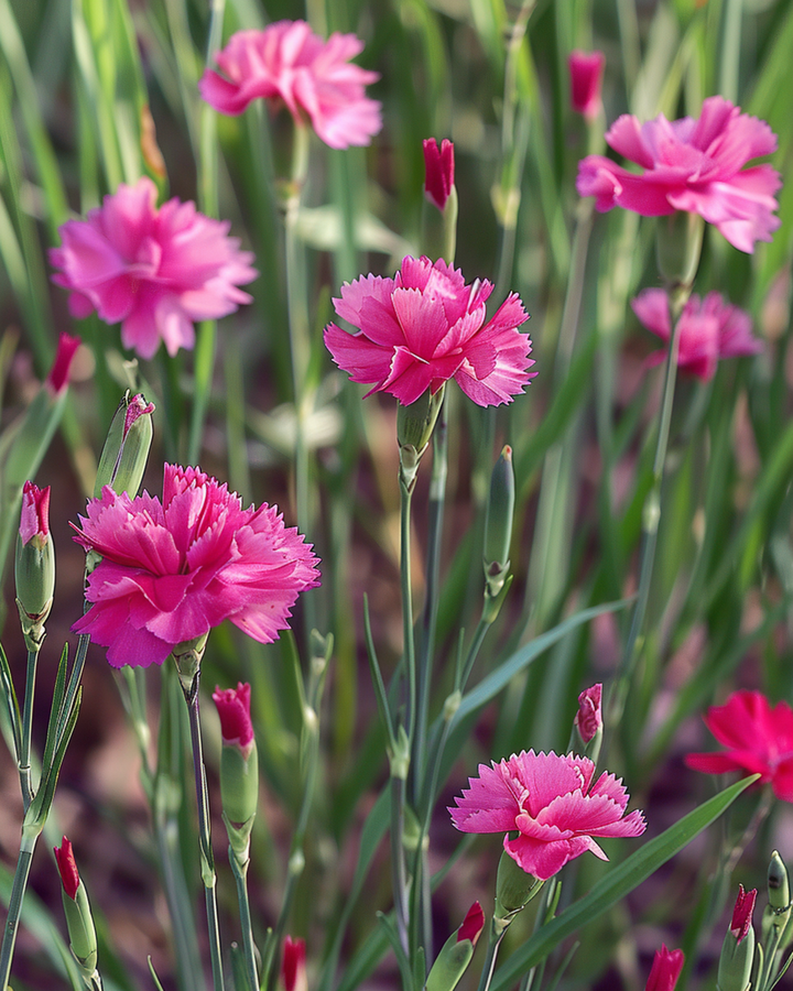 Sementes de Cravo-rasteiro Carmine Rose (Dianthus deltoides) – perene
