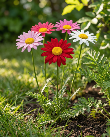 Pyrethrum Robinsons Giants (Tanacetum coccineum) – perennial mix seeds from SeedsChoice