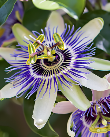 Passiezaden (Passiflora caerulea) – meerjarige bloem