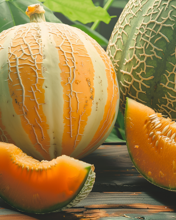 Semillas de melón Orange Pineapple (Cucumis melo) – hortaliza anual