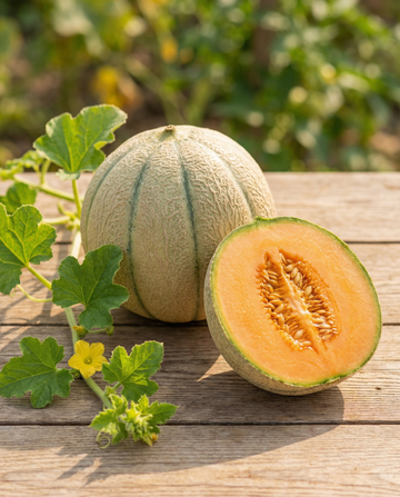 Charentais Melon (Cucumis melo) – annual vegetable seeds from SeedsChoice