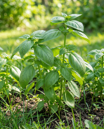 Ħabaq Sweet Basil Large Leaved (Ocimum basilicum) – żrieragħ tal-ħxejjex arommatiċi annwali minn SeedsChoice