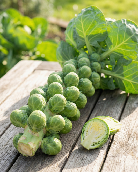 Brussels Sprouts Groninger Winter Harvest (Brassica oleracea) – annual seeds from SeedsChoice
