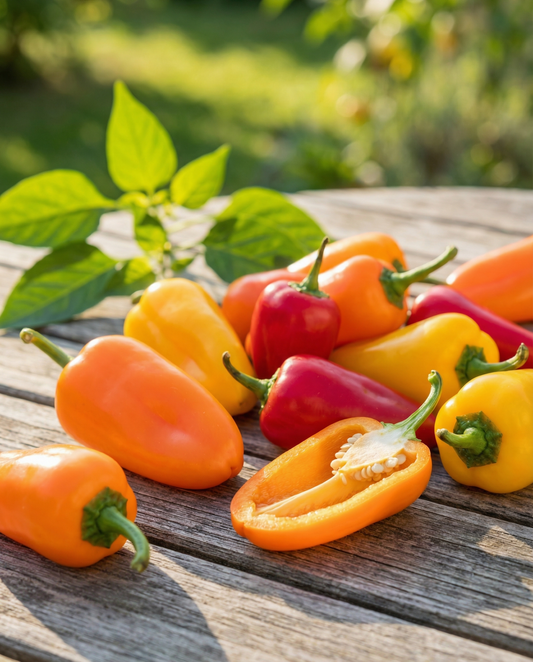 Makea snacking-paprika Mix (Capsicum annuum) – yksivuotisen vihanneksen siemenet SeedsChoicelta