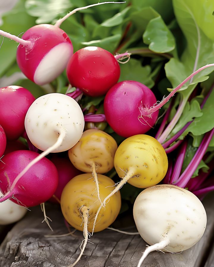 Radise Round Mix frø (Raphanus sativus) – etårig grøntsag