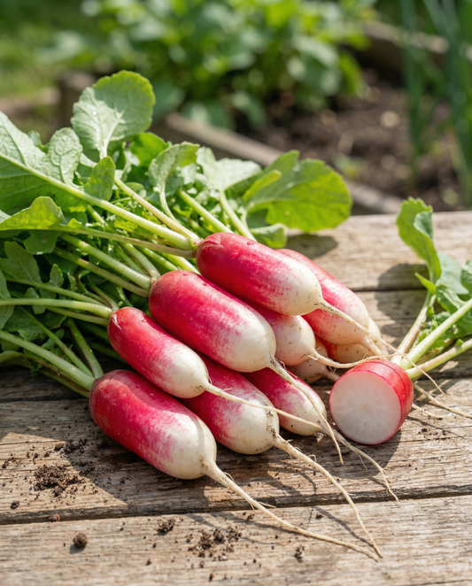Ravanell French Breakfast Long Red (Raphanus sativus) – żerriegħa annwali tal-ħaxix minn SeedsChoice