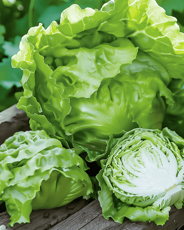 Iceberg Lettuce Great Lakes 118 Crisp Heads seeds (Lactuca sativa) – annual vegetable
