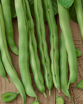 Bush Beans Prelude Seeds Phaseolus Vulgaris Annual Green Pods
