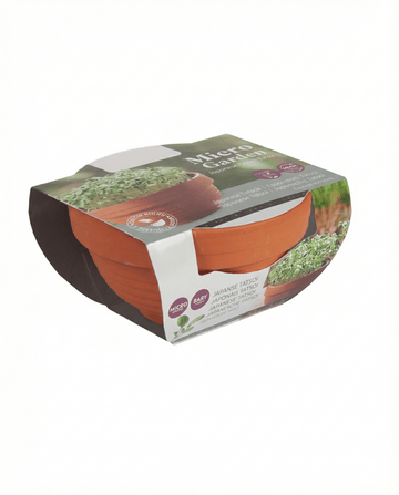 Tatsoi Microgreens Terracotta Dish seeds (Brassica narinosa) – grow kit