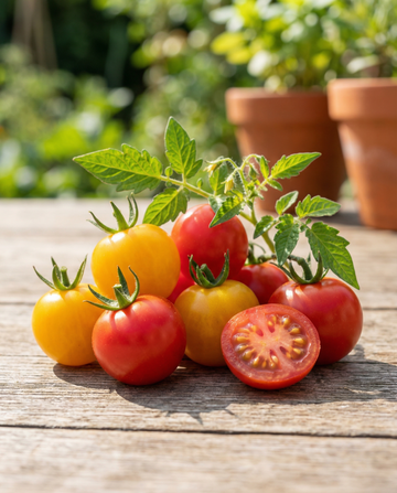 Frön av söt körsbärstomat Mini Greenhouse (Solanum lycopersicum) – odlingskit