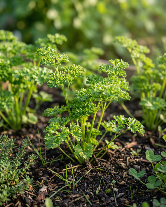 Fita de Sementes de Salsa Moss Curled (Petroselinum crispum) – fita de sementes anual da SeedsChoice