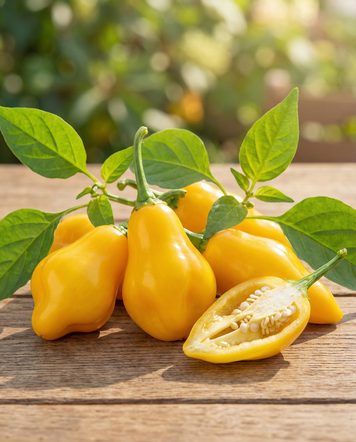 Żrieragħ tal-Madame Jeanette Pepper (Capsicum chinense) – ħaxixa annwali