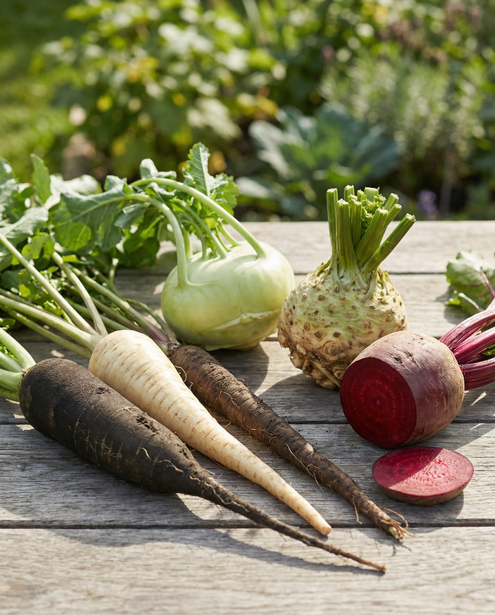 Surtido Forgotten Heirloom 6 Variedades con Etiquetas de Madera incluidas – semillas de verduras