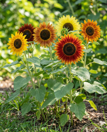 Ziersonnnenblume Multicolor Mix (Helianthus annuus) – einjährige Blumensamen von SeedsChoice