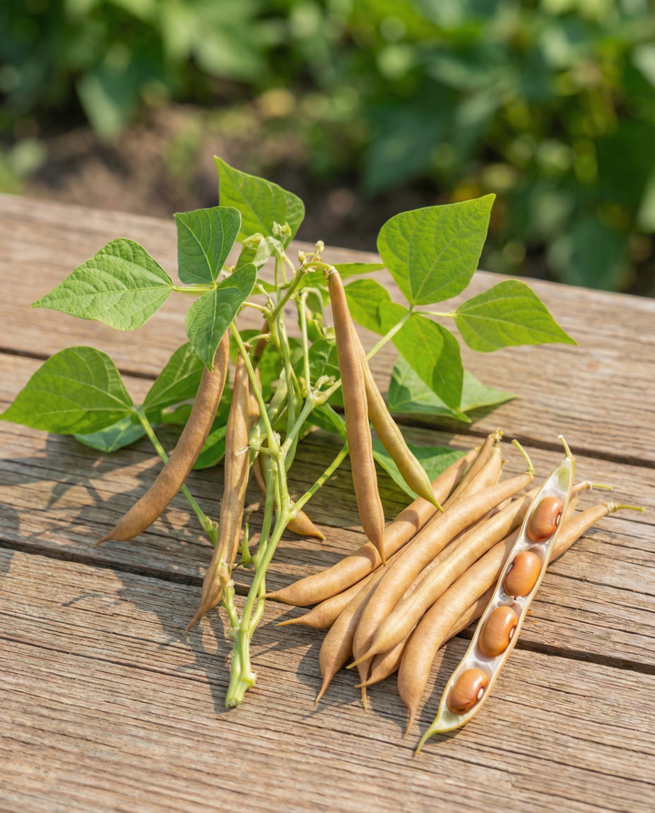 Graines de haricots nains Brown Dutch 25g (Phaseolus vulgaris) – légume annuel