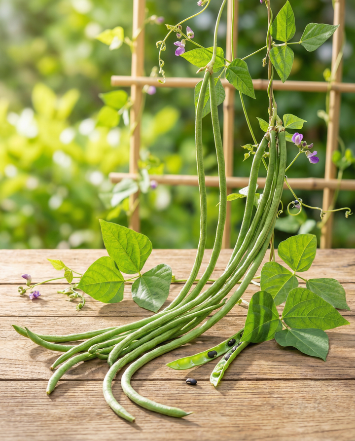 Pitkäpapu Blackseeded -siemenet (Vigna sesquipedalis) – yksivuotinen vihannes